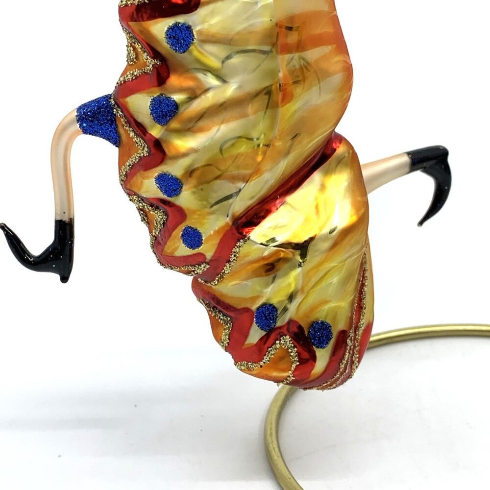 Vintage Whitehurst 6" Art Glass Butterfly Lady Dancer Cocoon Ornament Handblown - Picture 8 of 13